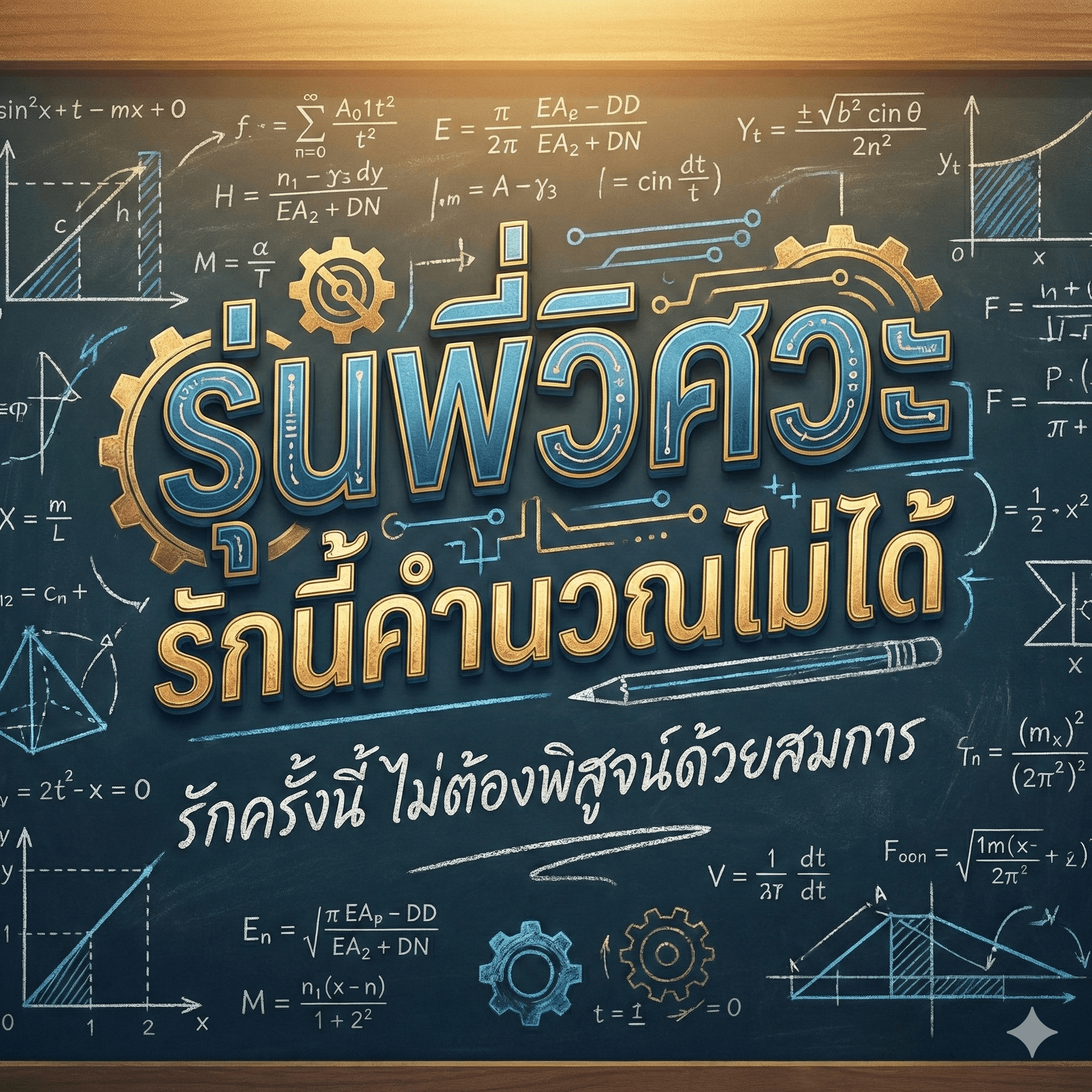 ปกนิยาย รุ่นพี่วิศวะ รักนี้คำนวณไม่ได้