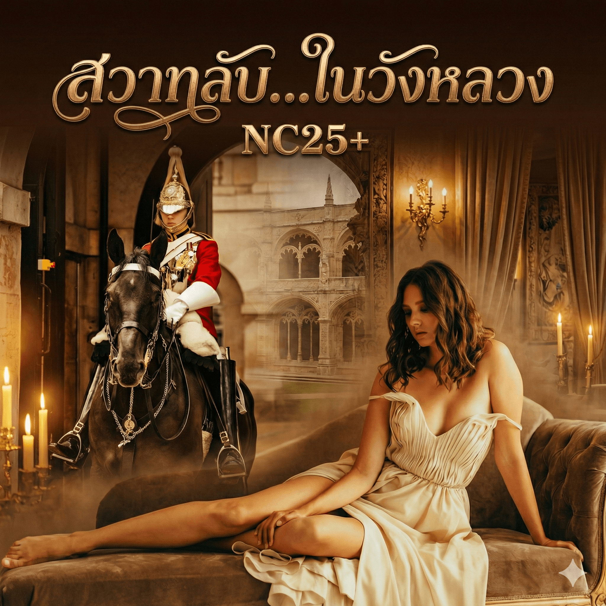 ปกนิยาย สวาทลับในวังหลวง