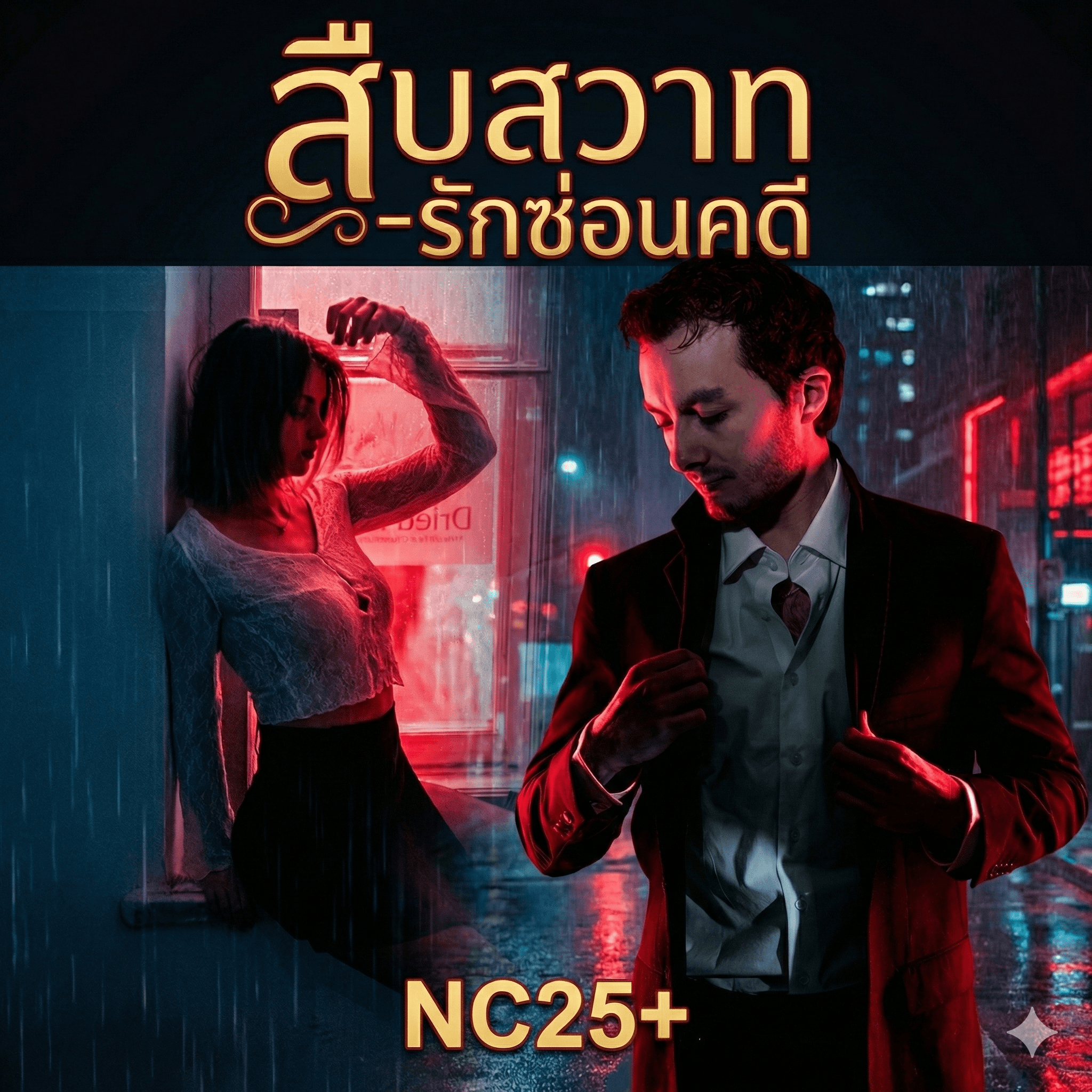 ปกนิยาย สืบสวาท รักซ่อนคดี