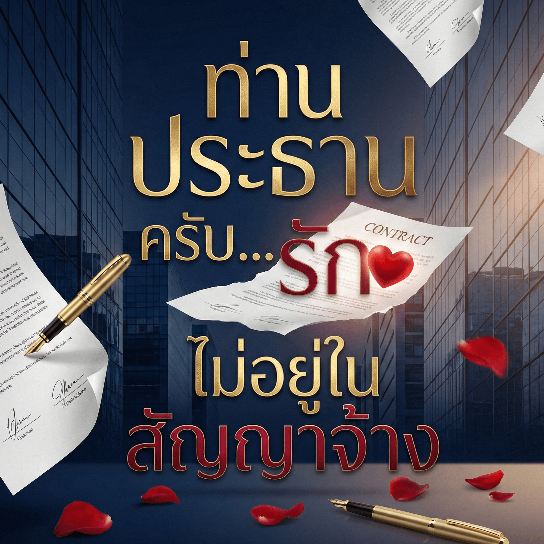 ปกนิยาย ท่านประธานครับ รักไม่อยู่ในสัญญาจ้าง